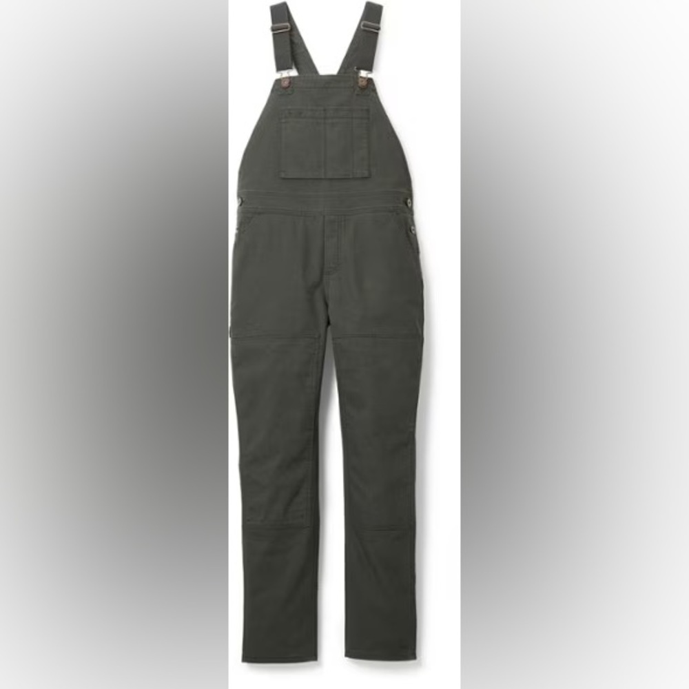 Women's Trailsmith REI Co-Op Dark Grey/Charcoal “Pirate Black” Denim Overalls